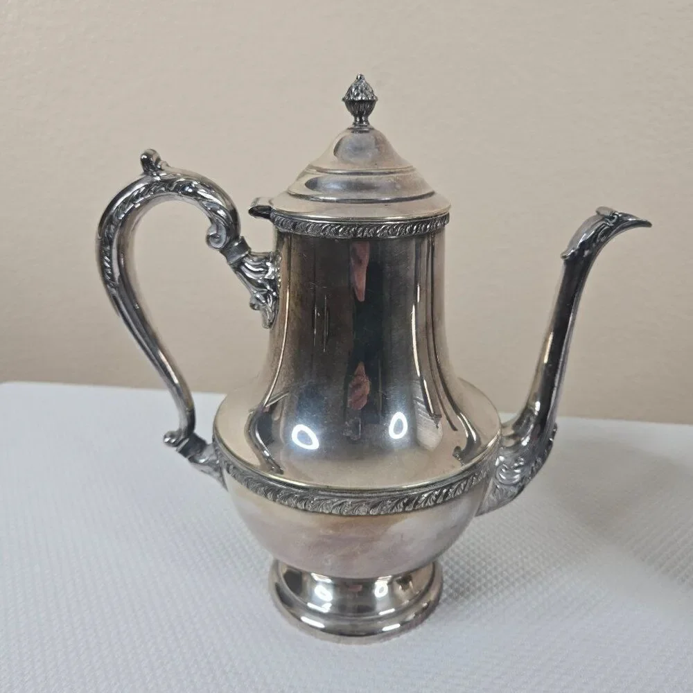 Vintage Benedict Prince Regent Silver Plated Coffee Tea Set Creamer Sugar Bowl